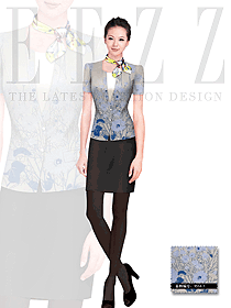 時(shí)尚套裙款空乘制服設(shè)計(jì)圖509