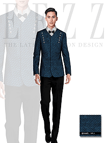 時(shí)尚長(zhǎng)袖男款西餐服務(wù)員服裝款式圖438