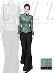 時(shí)尚酒店制服女款西餐咨客服裝設(shè)計(jì)款式圖462