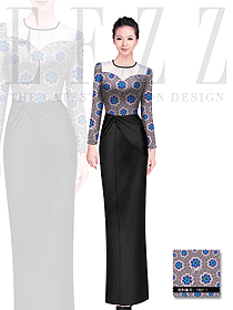 時尚長袖女款西餐咨客服裝款式圖505