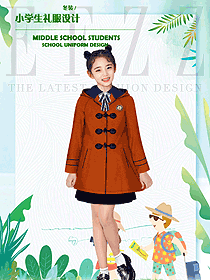 時(shí)尚大衣款女學(xué)生服校服款式設(shè)計(jì)圖092