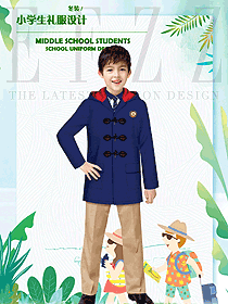 時(shí)尚大衣款男學(xué)生服校服款式設(shè)計(jì)圖094