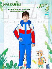 藍色長袖男款學(xué)生服校服款式設(shè)計圖105