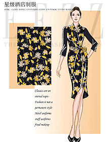 時尚女款西餐廳領(lǐng)班服裝款式設(shè)計圖088