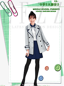 時(shí)尚長(zhǎng)袖女款學(xué)生服校服款式設(shè)計(jì)圖120