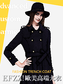 歐美高端大衣男女款時尚設計圖