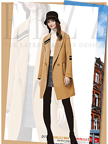 原創(chuàng)制服設計女職業(yè)裝大衣服裝款式圖243