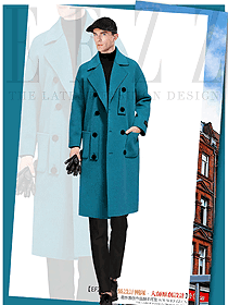 時尚男職業(yè)裝大衣服裝款式圖122
