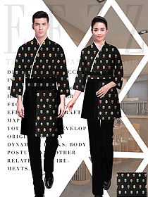 新款日式料理男女款服務(wù)員制服設(shè)計(jì)圖334