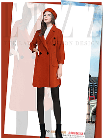 新款女職業(yè)裝大衣制服設(shè)計(jì)圖253