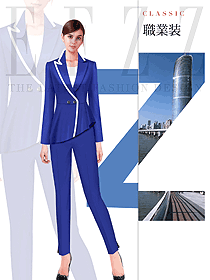 原創(chuàng)制服設(shè)計(jì)女秋冬職業(yè)裝款式效果圖1614