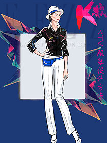 原創(chuàng)設(shè)計女款KTV夜總會服務(wù)員服裝款式圖625