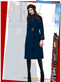 時尚女職業(yè)裝大衣服裝款式效果圖269