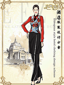 原創(chuàng)制服設(shè)計酒店大堂服裝款式設(shè)計圖1211
