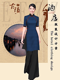 星級酒店女款中餐領(lǐng)班制服設(shè)計圖178