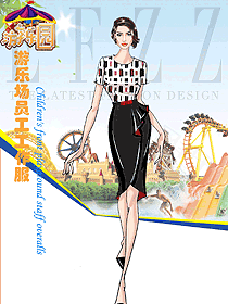 時(shí)尚游樂(lè)園員工制服款式設(shè)計(jì)圖340