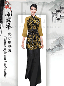 原創(chuàng)制服設(shè)計(jì)女款酒店中餐領(lǐng)班服裝款式圖185