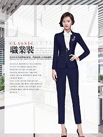 時尚長袖女秋冬職業(yè)裝制服設計圖1685
