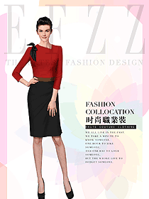 原創(chuàng)制服設(shè)計(jì)總臺(tái)收銀接待服裝款式圖440