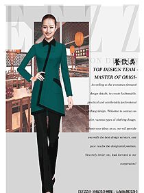 時尚女款快餐廳服裝款式設(shè)計圖381