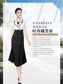 時(shí)尚女職業(yè)裝夏裝制服設(shè)計(jì)圖855