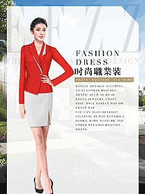 時尚女職業(yè)裝夏裝制服設計圖871