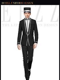 酒店門童行李生制服設(shè)計828