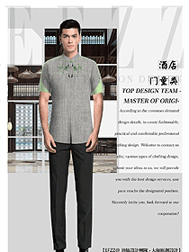 時尚男款酒店門童制服設(shè)計(jì)圖1286