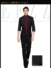 酒店服裝中餐服務(wù)員制服設(shè)計(jì)1399