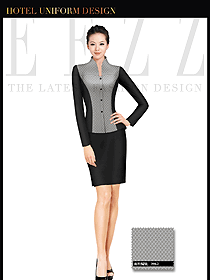 酒店服裝中餐服務(wù)員制服設(shè)計(jì)1411