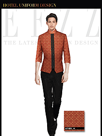 酒店服裝中餐服務員制服設計1416