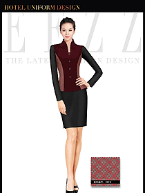 酒店服裝中餐服務(wù)員制服設(shè)計(jì)1421
