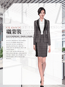 時尚女職業(yè)裝夏裝制服設(shè)計圖901