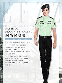 新款男款短袖保安服款式設(shè)計(jì)圖383