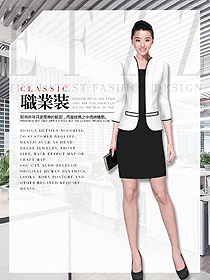 新款女職業(yè)裝夏裝制服設(shè)計(jì)圖914