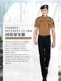 新款男款短袖保安服款式設(shè)計圖386