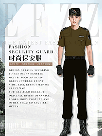 新款男款短袖保安服款式設(shè)計圖392