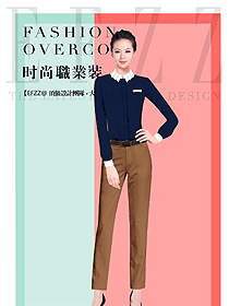 時(shí)尚女職業(yè)裝長(zhǎng)袖襯衫制服設(shè)計(jì)圖336