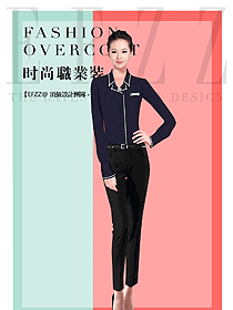 原創(chuàng)制服設(shè)計(jì)女職業(yè)裝長(zhǎng)袖襯衫款式圖344