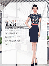 時(shí)尚女職業(yè)裝夏裝制服設(shè)計(jì)圖934