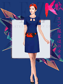 時尚夜總會KTV服務(wù)員制服設(shè)計圖626