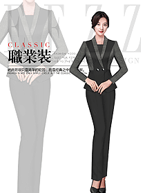 原創(chuàng)制服設(shè)計女秋冬職業(yè)裝制服設(shè)計圖1812