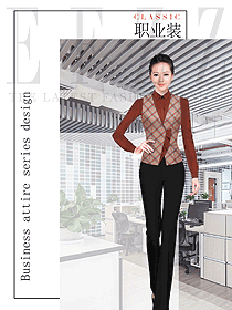 新款女職業(yè)裝馬夾款制服設(shè)計圖355