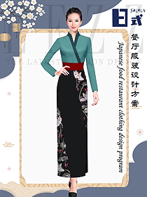 原創(chuàng)制服設計日式料理服務員制服款式圖354