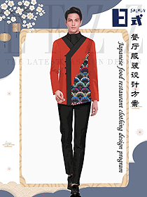 新款日式餐廳員工制服款式設計圖349