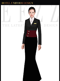 酒店制服西餐咨客服裝設(shè)計389