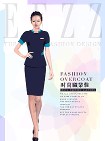 時尚女職業(yè)裝夏裝制服設計圖786
