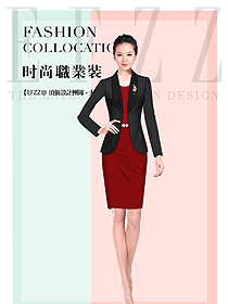 時(shí)尚女職業(yè)裝夏裝制服設(shè)計(jì)圖816