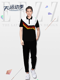 時(shí)尚男職業(yè)裝T恤制服設(shè)計(jì)圖118