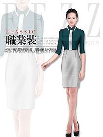 原創(chuàng)制服設(shè)計女職業(yè)裝夏裝款式圖876